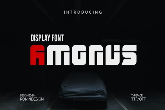 Amonus: A Modern Display Font That Simplifies Distinctive Branding