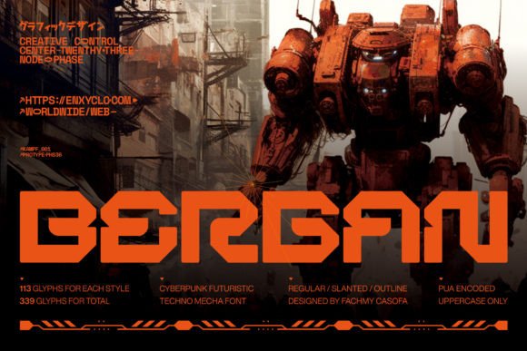 Bergan: A Futuristic Display Font for Modern Web Projects