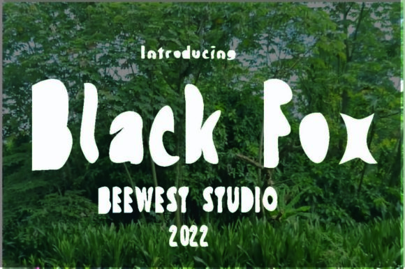 Black Fox: A Bold Display Font for Making Brands Stand Out