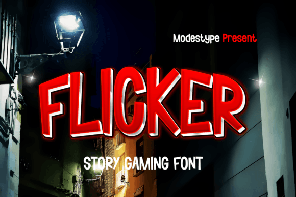Flicker Font: A Display Typeface That Adds Atmosphere to Your Brand