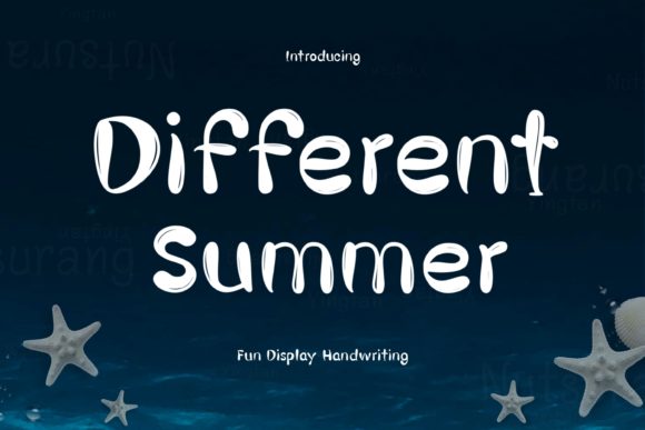 How the Different Summer Display Font Elevates Digital Designs