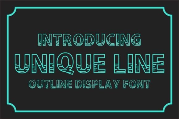 How Unique Line Font Can Strengthen Your Business Brand