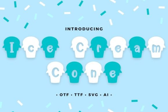 Ice Cream Cone: A Playful Font for Editorial Mood