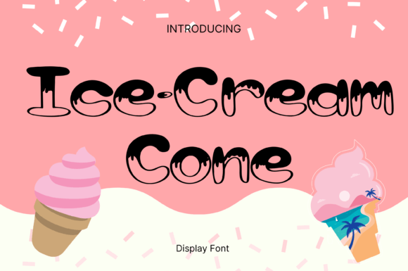 Ice-cream Cone Font: A Sweet Choice for Crafty Businesses