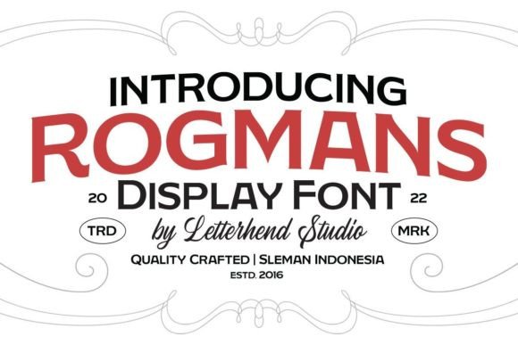 Rogmans: A Display Font with Editorial Grace