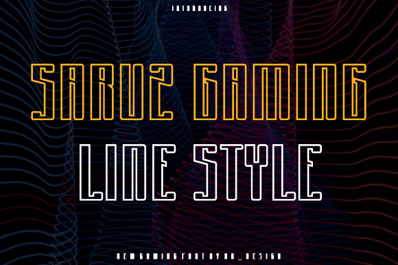 Saruz Gaming Font: A Bold Typeface for Building Your Brand
