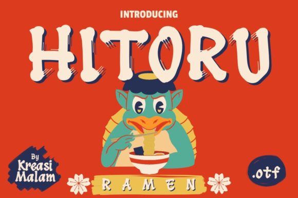 The Hitoru Ramen Font: Crafting Authenticity in Digital Design