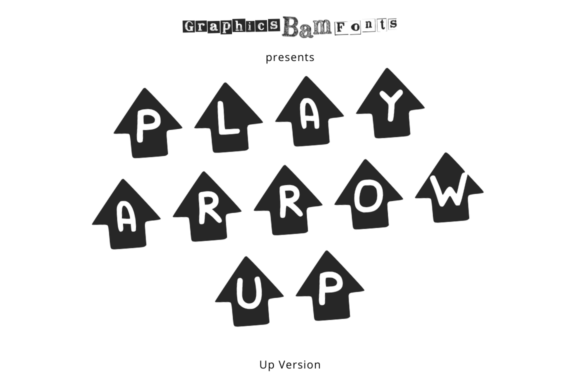 The Play Arrow Up Font: A Creative Typeface for Makers