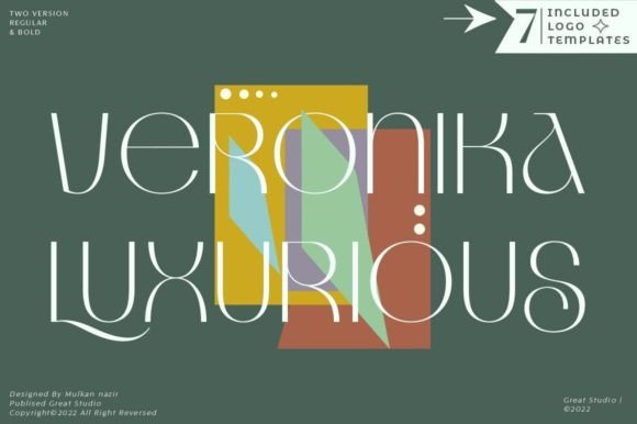 The Veronika Luxurious Font for Web Design