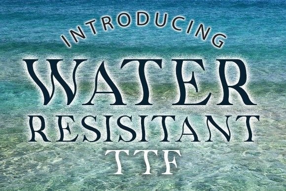 The Water Resistant Font: A Maker's Perfect Tool for Textured Designs
