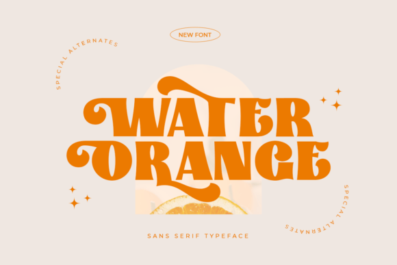 Water Orange: A Vintage Serif Font Built for Marketing Magic